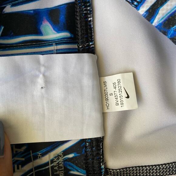 Nike Dri fit sz S blue‎ abstract yoga athletic leggings - Picture 9 of 10